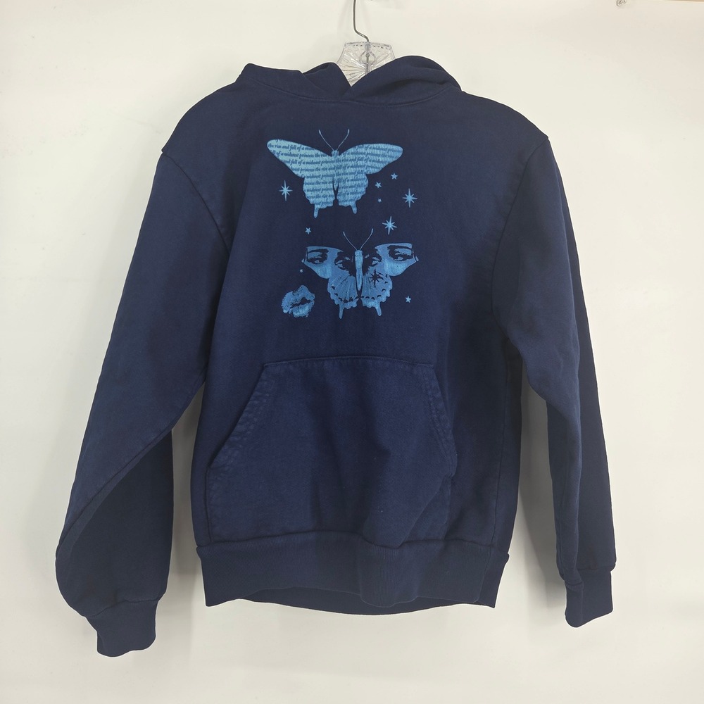 Chappell Roan Hoodie XS Navy Blue Midwest Princess Butterfly Magic Rabbit Tour